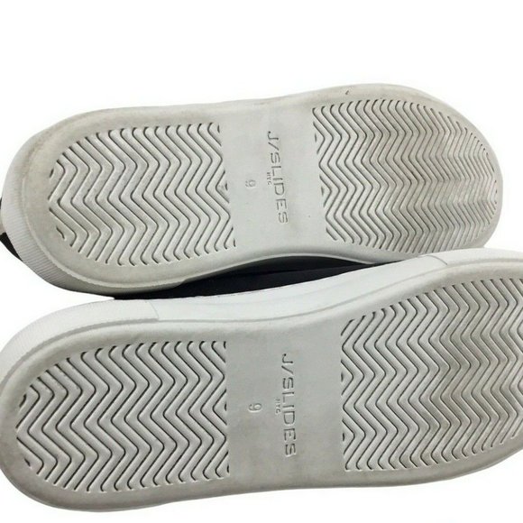 J/Slides NYC Black Satin Platform Sneakers - Picture 6 of 6